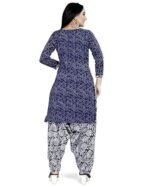 Cotton Printed Readymade Salwar Suit (Ready To Wear) - Image 3