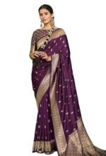 Silk Kanjivaram Kanchipuram Saree With Blouse Piece