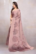 Fancy Chiffon Madhubani Printed Saree with Blouse Piece - Image 5