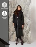 Women's Polyester Long Line Regular Fit Parka Quilted Jacket (Puffer Jackets) (Available in Plus Sizes) - Image 5