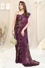 Women printed cotton saree - Image 3