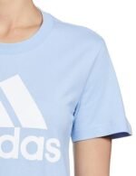 Cotton W BL T Sports T-Shirts BLUDAW/White,(L) - Image 5
