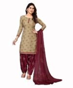 Crepe Printed Unstitched Salwar Suit Dress Material With Dupatta(NEW-RINKY CHIKU)