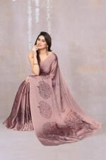 Fancy Chiffon Madhubani Printed Saree with Blouse Piece - Image 4