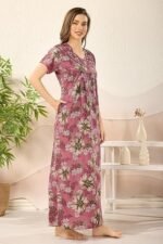 Cotton Womens nighty printed - Image 4