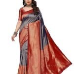 Banarasi Kanjivaram Art Silk Saree with Blouse Material