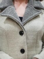 Womens Woollen Collared Coat Cardigan - Image 2