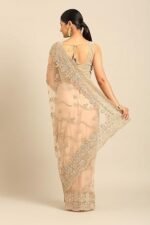Net Embroidered|Stone Work| Saree - Image 5