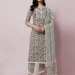 Women Cotton Blend Salwar Suit Set Fashionably Traditional, Comfortably Chic: Embrace Fashion with Our Ethnic Sets