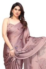 Fancy Chiffon Madhubani Printed Saree with Blouse Piece