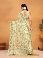 Pure Cotton Woven Saree With Blouse Piece - Image 5