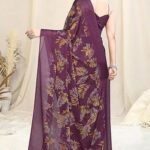 Women printed cotton saree