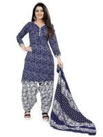 Cotton Printed Readymade Salwar Suit (Ready To Wear) - Image 4