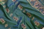 Silk Meenakari Baluchari Swarnachari Bengal Saree Bicoloured B0231AA - Image 3