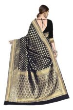 Women's Woven Pure Soft Kanjivaram Silk Saree Banarasi Style With Blouse Piece for Wedding - Image 4