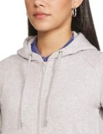 Women's Synthetic Hooded Neck Sweatshirt (AHSTWRGF074068_Light Grey_X-Large_Light Grey_XL) - Image 6
