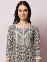 Women Cotton Blend Salwar Suit Set Fashionably Traditional, Comfortably Chic: Embrace Fashion with Our Ethnic Sets - Image 3