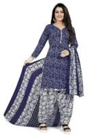 Cotton Printed Readymade Salwar Suit (Ready To Wear)