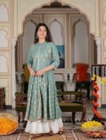 Rayon Relaxed Fit Anarkali Kurta - Image 2