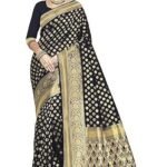 Women's Woven Pure Soft Kanjivaram Silk Saree Banarasi Style With Blouse Piece for Wedding