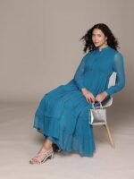 Teal Rhea Maxi Dress - Image 2