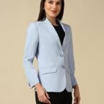 Women Single Breasted Blazer Twill Fabric