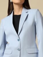 Women Single Breasted Blazer Twill Fabric - Image 2