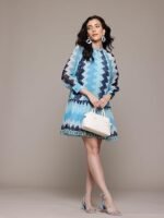 Blue Auriane Short Dress - Image 4