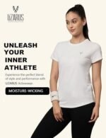 Women's Regular Fit Gym T-Shirt? Soft, Breathable & Quick-Dry Activewear Ideal for Workout, Yoga, Running, Exercise, Everyday Comfort Lightweight Stretchable Sportswear Top - Image 2