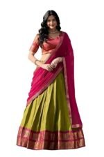 Women's Georgette With Floral Print Lehenga Choli Set - Image 3