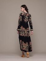 Black Itzel Crepe Long Dress - Image 2