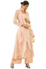 Womens Georgette Floral and Paisley Pattern Beadwork Suit Set - Image 2