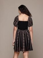 Black Cassidy Skater Dress - Image 2