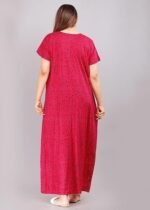 Nighty for Women Cotton Printed Maxi Gown Full Length Nighty, Night Dress Gown for Women - Image 3
