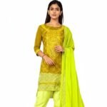 Women’s Cotton Printed Unstitched Salwar Suit Dress Material with Printed Dupatta – Pack of 9