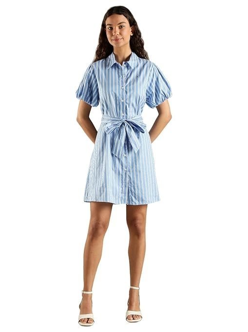gg1-4.jpg Cotton Spread Collar Shirt Dress - Image 1