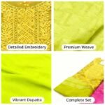 Women’s Cotton Printed Unstitched Salwar Suit Dress Material with Printed Dupatta – Pack of 9 - Image 2