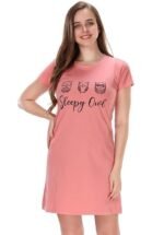 Women Cotton Printed Knee Length Nighty
