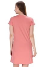 Women Cotton Printed Knee Length Nighty - Image 2