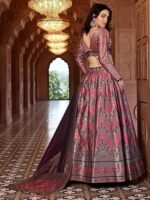 Women Faux Silk Semi-Stitched Lehenga Choli Set - Image 4