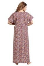 Women's Cotton Printed Floor Length Nightwear Nighty - Image 4