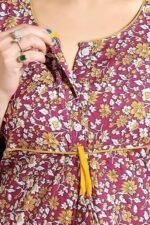 Women's Cotton Printed Floor Length Nightwear Nighty - Image 3