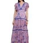 Women's Blue Nicolette Maxi Dress