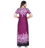Women's Print Regular Maxi Nighty - Image 3