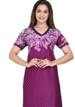 Women's Print Regular Maxi Nighty - Image 2