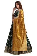 Women's Jacquard Semi-Stitched Lehenga choli (Trisha) - Image 4