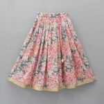 Girls Ethnic Wear Rayon Flower Printed Readymade Lehenga Choli Set - Image 3