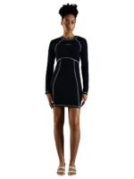 Cotton Crew Neck Bodycon Dress