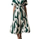 Printed Maxi Dress for Women | Trendy Long One Piece Summer Outfit | Lightweight Flared Dress for Casual & Holiday Wear