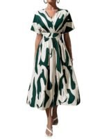Printed Maxi Dress for Women | Trendy Long One Piece Summer Outfit | Lightweight Flared Dress for Casual & Holiday Wear